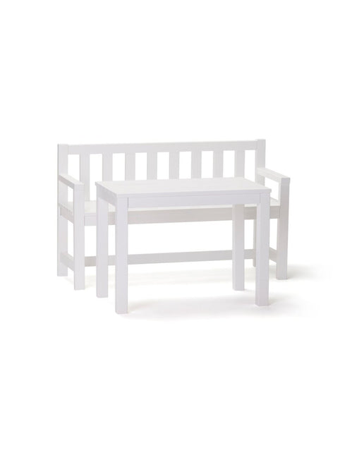 Kid's Concept Kindertafel Set Tuinbank Wit - Kid's Concept - Babywinkel - 7340028734987