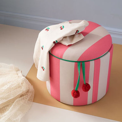 Kid's Concept Poef Cilinder Met Opbergruimte Roze koop je bij Babywinkel