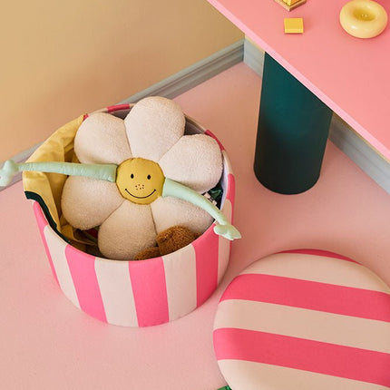 Kid's Concept Poef Cilinder Met Opbergruimte Roze koop je bij Babywinkel