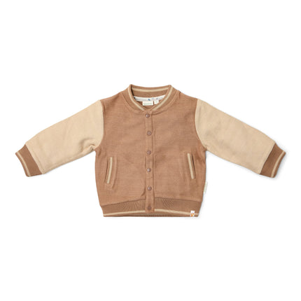 Gebreid vest Brown/Taupe