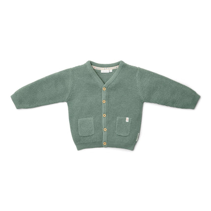 Gebreid vest Forest Green