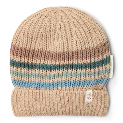 Gebreide muts Taupe