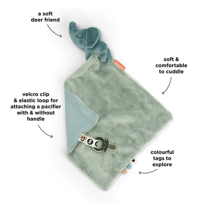 Knuffeldoekje Elphee Blue koop je bij Babywinkel