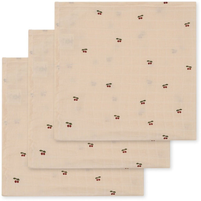 Konges Sløjd Hydrofiele Doek Cherry 65cm 3st koop je bij Babywinkel