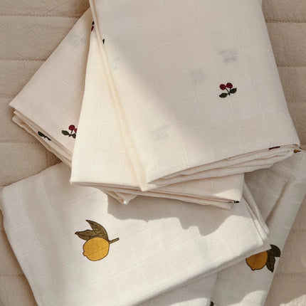 Konges Sløjd Hydrofiele Doeken Cherry 65cm 3st koop je bij Babywinkel