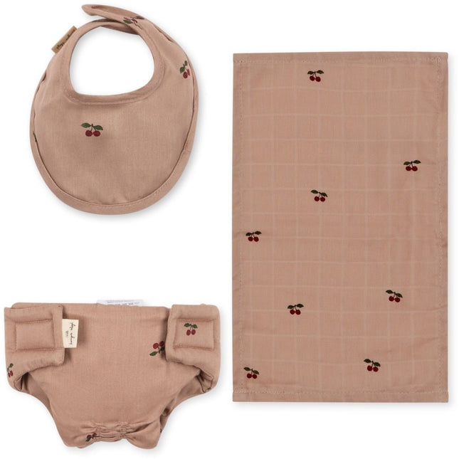 Konges Sløjd Poppenkleertjes Set Cherry Blush 3-delig koop je bij Babywinkel