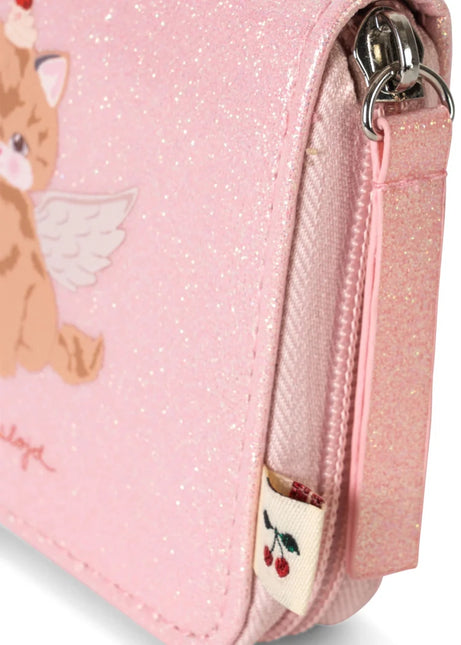 Konges Sløjd Portemonnee Kat Cerise Glitter Pink koop je bij Babywinkel