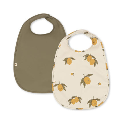 Konges Slojd 2 Pack Dinner Bib Sweet And Sour/Aloe - Babywinkel - 5715681030981