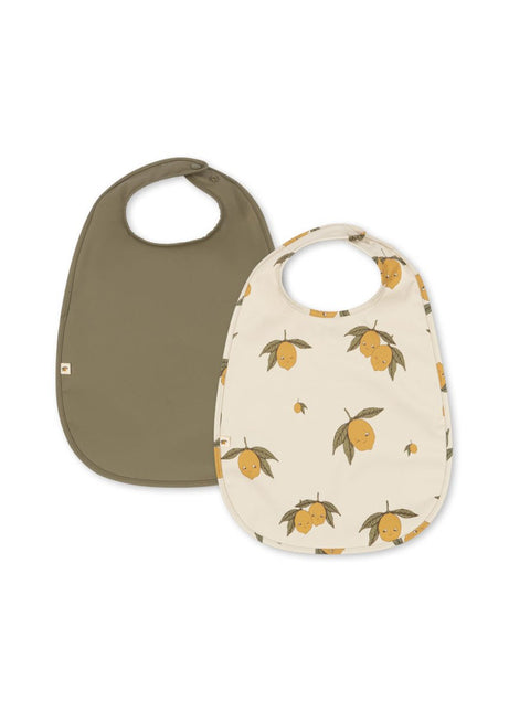 Konges Slojd 2 Pack Dinner Bib Sweet And Sour/Aloe - Babywinkel - 5715681030981