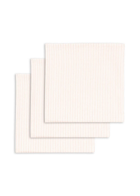Konges Sløjd 3 Stuks Monddoekjes Stripie Petite Rose koop je bij Babywinkel