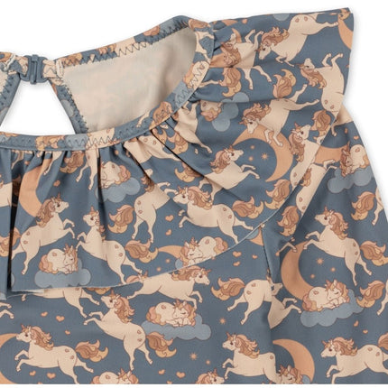 Konges Slojd Badpak Kind Ls Frill Unicorn Blue - Konges Slojd - Babywinkel - 5715404026994