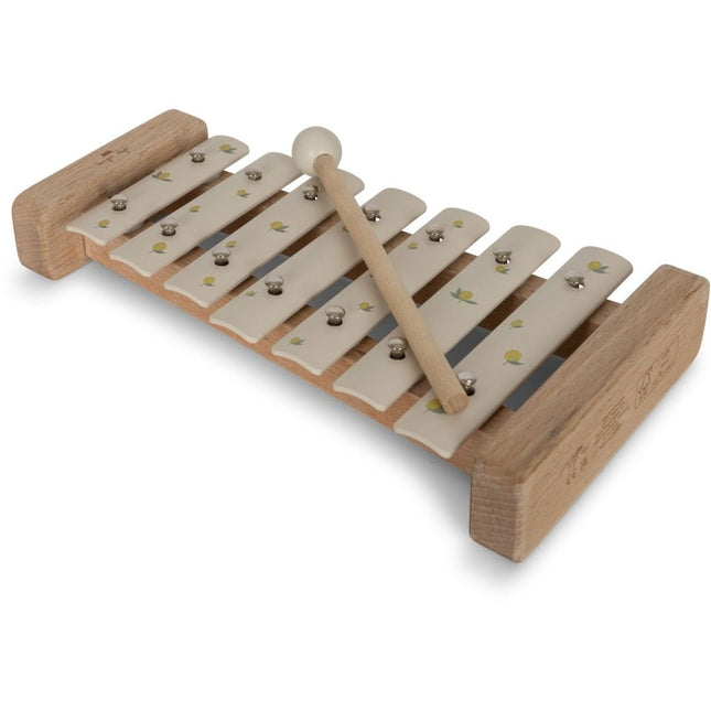 Konges Slojd Houten Speelgoed Music Xylophone Lemon And Cherry Fsc Lemon - Konges Slojd - Babywinkel - 5715404048675