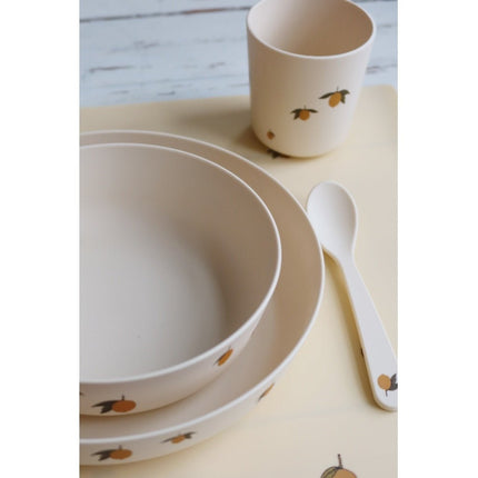 Konges Slojd Kinderservies Set Lemon 5 Delig - Konges Slojd - Babywinkel - 5715404006040