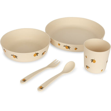 Konges Slojd Kinderservies Set Lemon 5 Delig - Konges Slojd - Babywinkel - 5715404006040