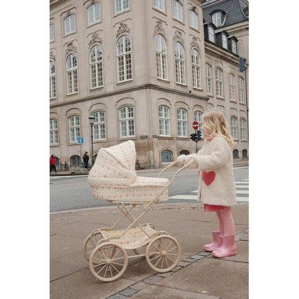 Konges Slojd Poppenwagen Fleur Decor 90cm - Konges Slojd - Babywinkel - 5715404342360