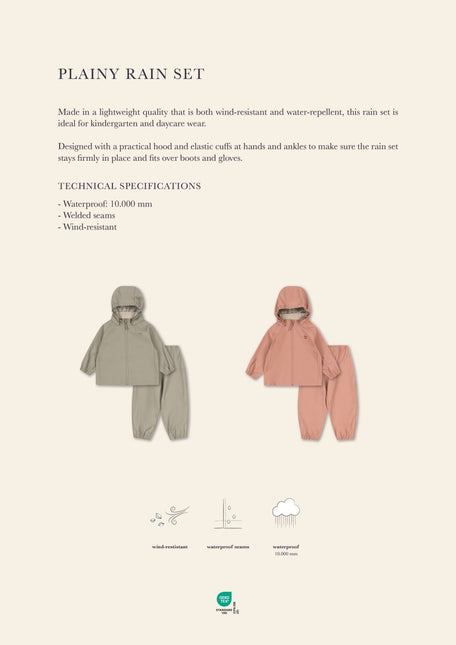 Konges Slojd Regenset Plainy Laurel Oak - Konges Slojd - Babywinkel - 5715681089736