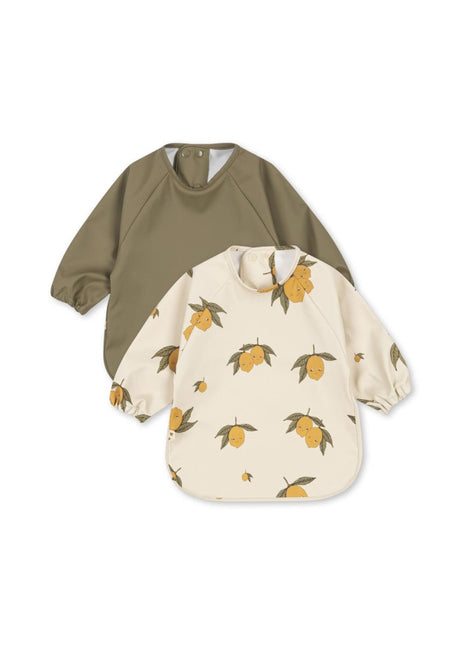 Konges Slojd Slabbetje met Mouwen Sweet And Sour/Aloe 2St koop je bij Babywinkel