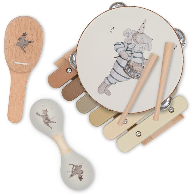 Konges Slojd Speelgoed Koffer Muziekinstrumenten 4 Delig - Konges Slojd - Babywinkel - 5712982389756