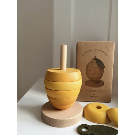 Konges Slojd Stapeltoren Fruits Fsc Lemon - Konges Slojd - Babywinkel - 5715404130974
