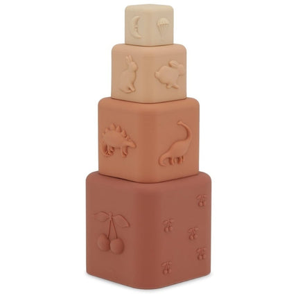 Konges Slojd Stapeltoren Silicone Rosesand Mix - Konges Slojd - Babywinkel - 5715404059671