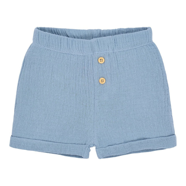 Korte broek blauw Stone Blue koop je bij Babywinkel