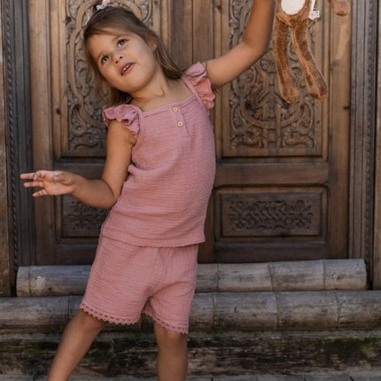 Korte broek Pink Blush koop je bij Babywinkel