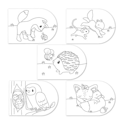 LD Verfboek Forest Friends 30 bladzijdes inclusief verf en kwast koop je bij Babywinkel