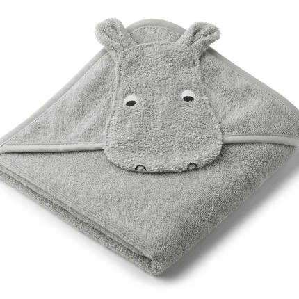 Liewood Badcape Baby Albert Hippo Dove Blue - Liewood - Babywinkel - 5713370969734