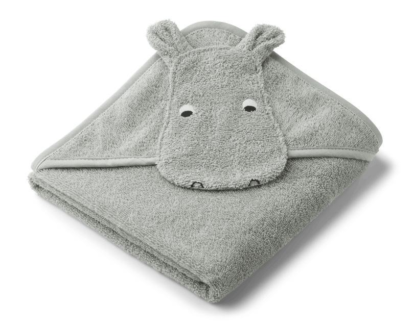 Liewood Badcape Baby Albert Hippo Dove Blue - Liewood - Babywinkel - 5713370969734