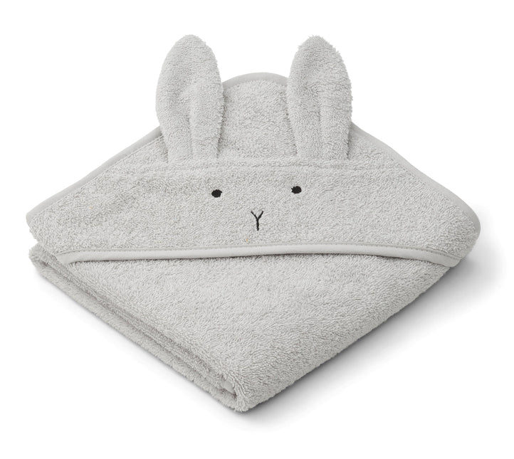 Liewood Badcape Baby Albert Rabbit Dumbo Grey - Liewood - Babywinkel - 5713370969703