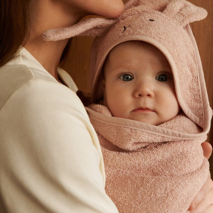 Liewood Badcape Baby Albert Rabbit Rose - Liewood - Babywinkel - 5713370969642