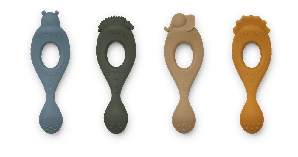 Liewood Bestekset Liva Safari/Blue 4St koop je bij Babywinkel