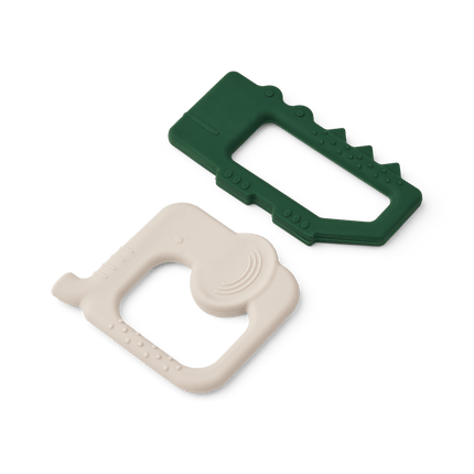 Liewood Bijtring Jonathan All Together 2 - Pack Garden Green / Sandy - Liewood - Babywinkel - 5715493378677