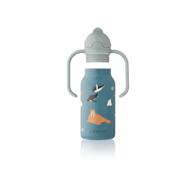 Liewood Kimmie Waterfles Arctic Sea / Ocean view 250ml koop je bij Babywinkel