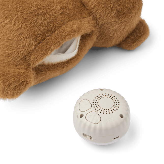 Liewood Knuffel Met Hartslag Hattie Golden Caramel koop je bij Babywinkel