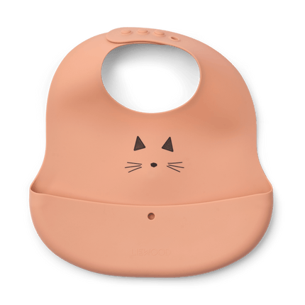 Liewood Slabbetje Ember Cat Appleblossom / Tuscany rose koop je bij Babywinkel
