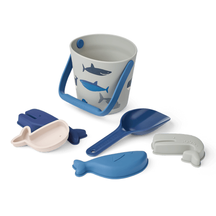 Liewood Strandtentje Gilma Shark Dove Blue koop je bij Babywinkel