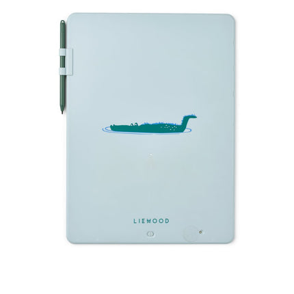 Liewood Tekentablet Zora Croco/ Dove Blue - Babywinkel - 5715493534745
