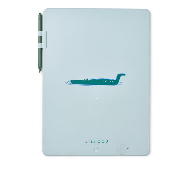 Liewood Tekentablet Zora Croco/ Dove Blue - Babywinkel - 5715493534745