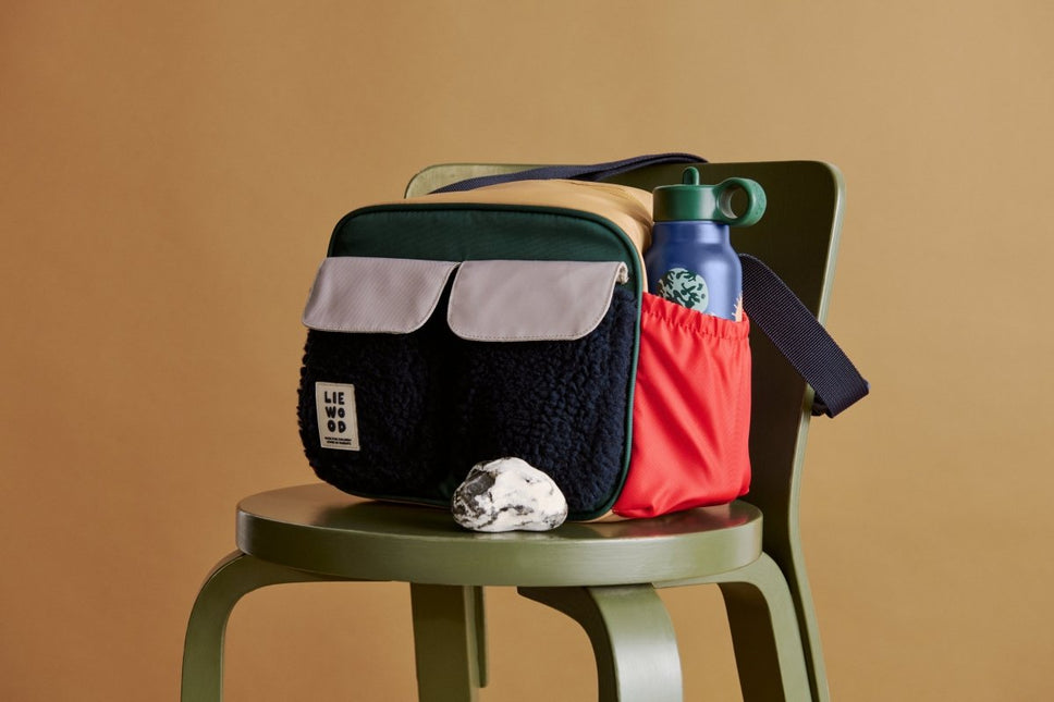 Liewood Thermos Tas Elijas Medium Classic Navy Multi Mix koop je bij Babywinkel