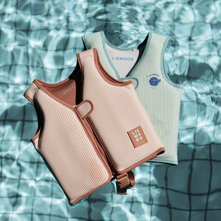 Liewood Zwemvest Dove Seersucker Pale Tuscany/ Creme De La Creme koop je bij Babywinkel