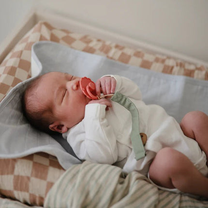 Linen Pacifier Clip 2 - Pack - Mushie - Babywinkel - 840355800630