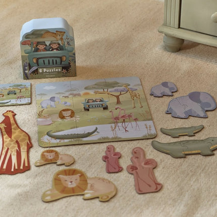 Little Dutch 6 in 1 Puzzel Safari koop je bij Babywinkel