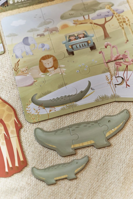 Little Dutch 6 in 1 Puzzel Safari koop je bij Babywinkel