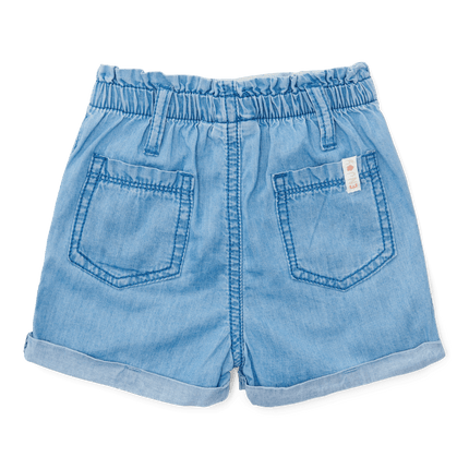 Little Dutch Baby Broekje Kort Denim Geborduurd - Little Dutch - Babywinkel - 8720986870153