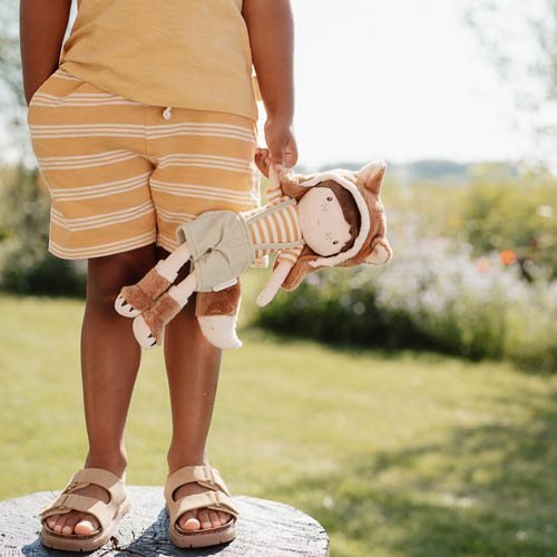 Little Dutch Baby Broekje Kort Yellow Stripe - Babywinkel - 8721122576854