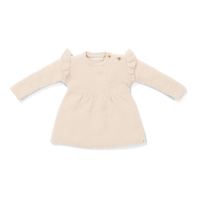 Little Dutch Baby Jurkje Lange Mouwen Ruches Sand - Little Dutch - Babywinkel - 8720986872928