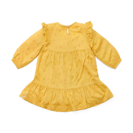 Little Dutch Baby Jurkje Lange Mouwen Warm Yellow Blooming Flower - Little Dutch - Babywinkel - 8720986875967
