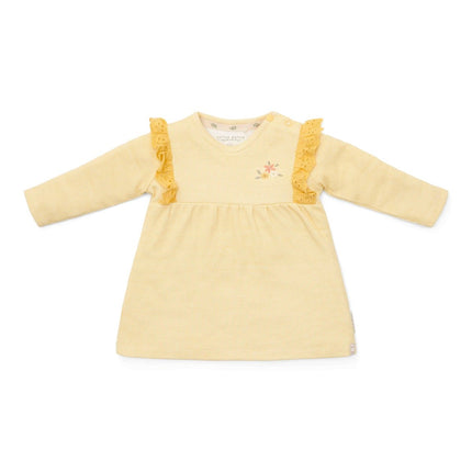 Little Dutch Baby Jurkje Warm Yellow Check Lange Mouw - Little Dutch - Babywinkel - 8720986874014
