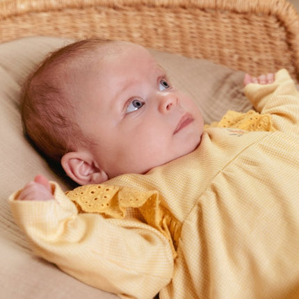 Little Dutch Baby Jurkje Warm Yellow Check Lange Mouw - Little Dutch - Babywinkel - 8720986874014